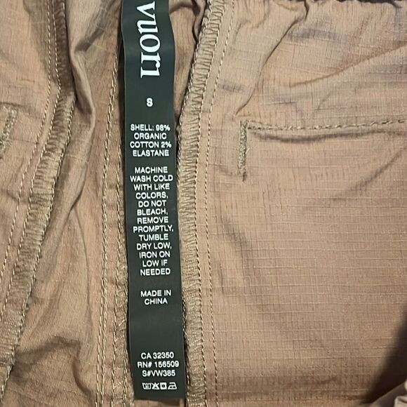 Vuori Ripstop Four Pockets Cotton Elastic Waist Raw Hem Shorts Size Small - Picture 9 of 11